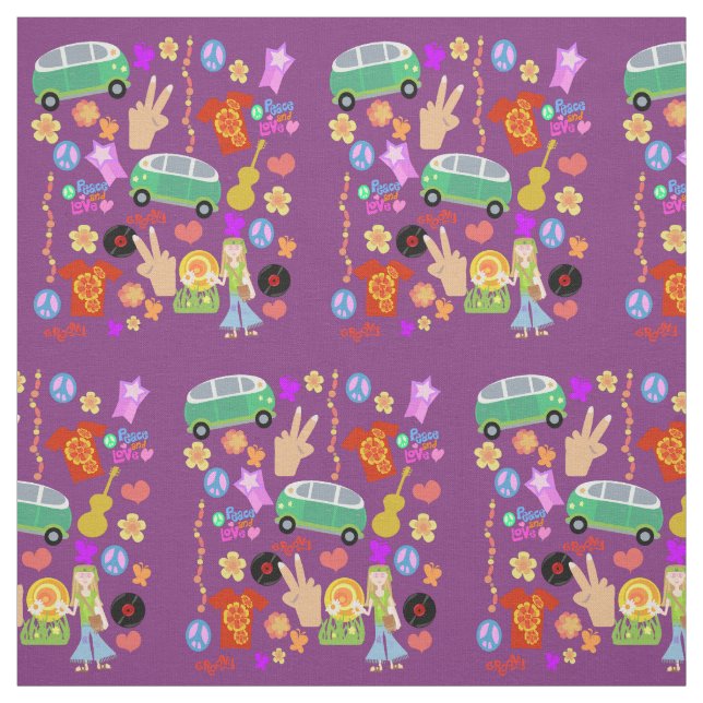 Groovy Sixties Mega Pattern Fabric (Swatch)
