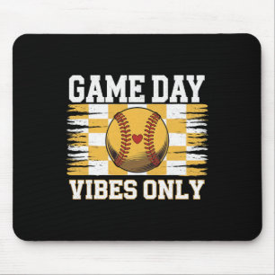 Groovy Softll Women Girls Softll Game Day Vibes Mouse Pad