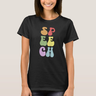 Groovy Speech Language Pathologist SLP Premium T-Shirt