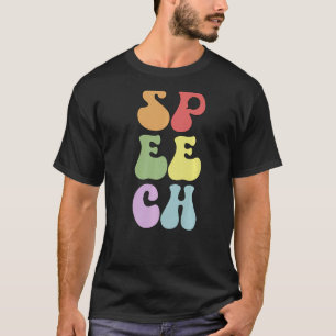 Groovy Speech Language Pathologist SLP Premium T-Shirt