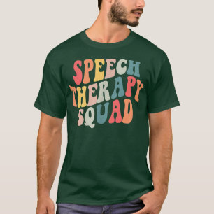 Groovy Speech Therapy Squad Pocket SLP Speech Ther T-Shirt