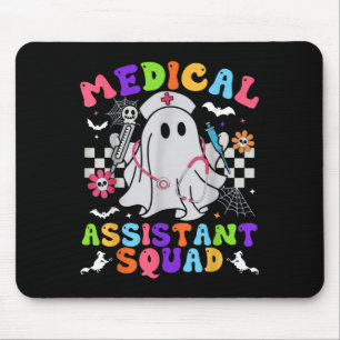 Groovy Spooky Medical Istant Squad Cute Halloween Mouse Pad