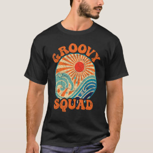 Groovy Squad 70s Aesthetic Nostalgia Retro 70s Par T-Shirt
