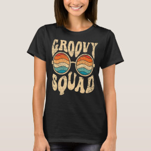 Groovy Squad 70s Aesthetic Nostalgia Retro 70s Par T-Shirt