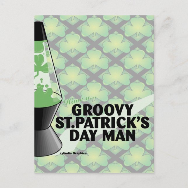 Groovy St Pats Day Postcard (Front)
