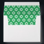 Groovy Star of David Jewish Bar Bat Mitzvah Green Envelope<br><div class="desc">Perfect envelope to match with an invitation or mazel tov for a bar/bat mitzvah! Hand made art for you with handmade star of david pattern on the inside side! FULLY CUSTOMIZABLE! Click on “Personalize” above to edit the return address text. Click "edit using design tool" to adjust the fonts, colours...</div>