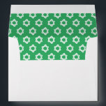 Groovy Star of David Jewish Bar Bat Mitzvah Green Envelope<br><div class="desc">Perfect envelope to match with an invitation or mazel tov for a bar/bat mitzvah! Hand made art for you with handmade star of david pattern on the inside side! FULLY CUSTOMIZABLE! Click on “Personalize” above to edit the return address text. Click "edit using design tool" to adjust the fonts, colours...</div>