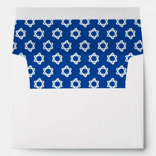 Groovy Star of David Jewish Bar Bat Mitzvah Mazel Envelope