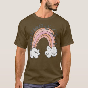 Groovy Stay Spooky Vibes Retro Rainbow Hippie Hall T-Shirt