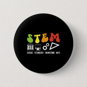 Groovy Stem Teacher Appreciation Stem Teaching 2 Inch Round Button