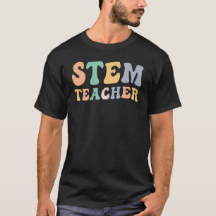 Groovy STEM Teacher Proud STEM Teacher T-Shirt