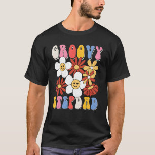 Groovy Stepdad Fathers Day Retro 60s 70s 80s Famil T-Shirt