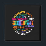 Groovy Student Advocate Appreciation Back To Schoo Magnet<br><div class="desc">Groovy Student Advocate Appreciation Back To School</div>