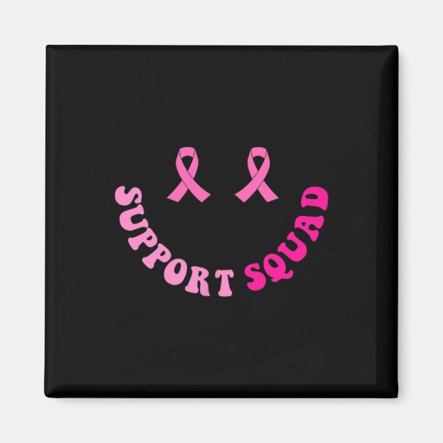 Groovy Support Squad Breast Cancer Awareness 2 Sid Magnet (Front)