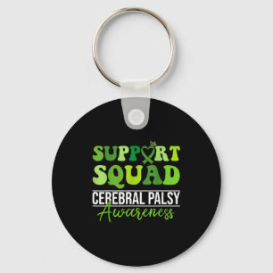 Groovy support squad cp awareness month support keychain