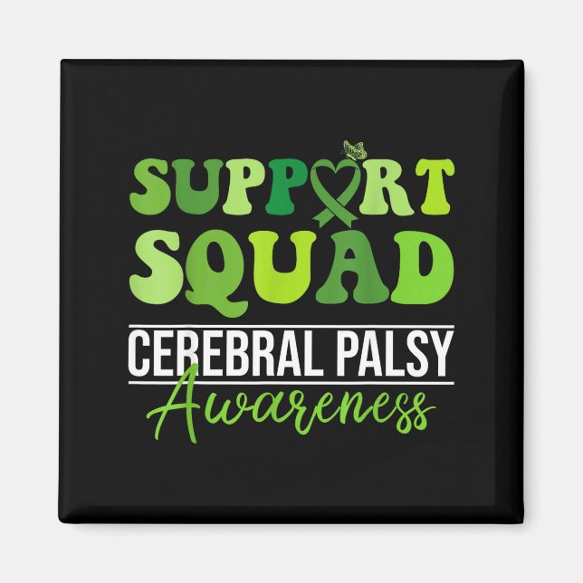 Groovy support squad cp awareness month support magnet (Front)