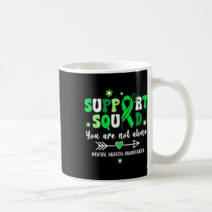Groovy Support Squad Green Ribbon Mental Health Aw Coffee Mug