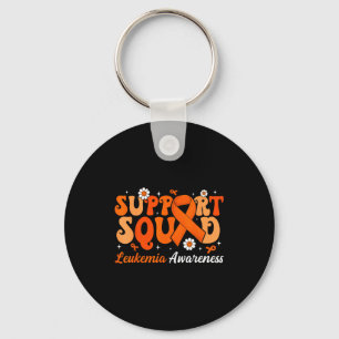 Groovy Support Squad Leukaemia Awareness Month Vio Keychain
