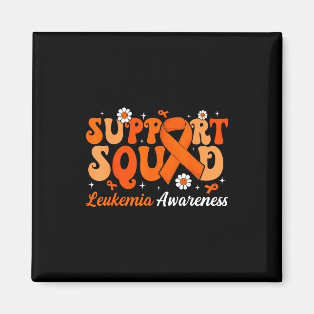 Groovy Support Squad Leukaemia Awareness Month Vio Magnet (Front)