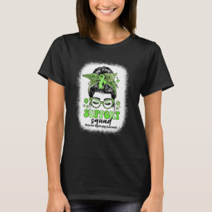 Groovy Support Squad Messy Bun Muscular Dystrophy T-Shirt