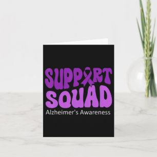 Groovy Support Squad Purple Ribbon Brain Heimerhei Card