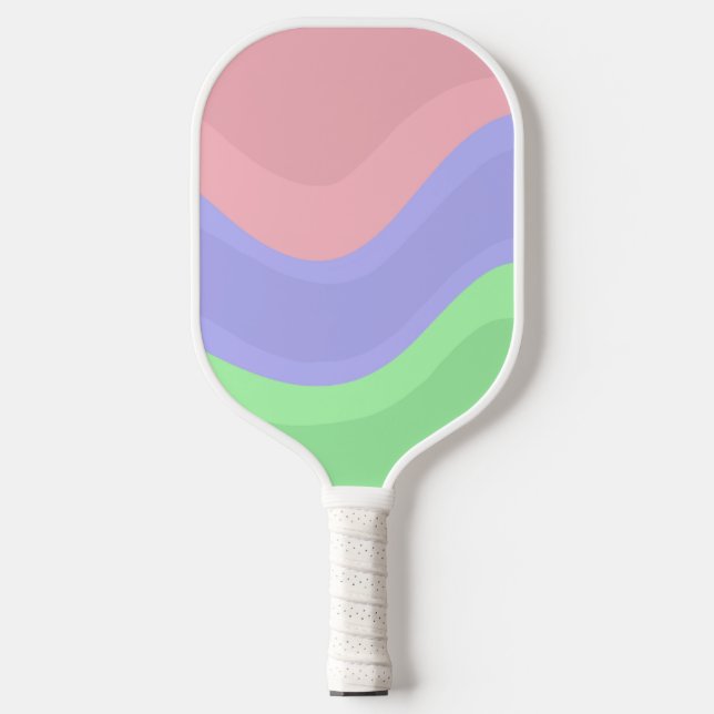 Groovy Swirl Pickleball Paddle (Front)