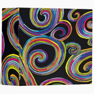 Groovy Swirls ~ Binder / Photo Album Retro