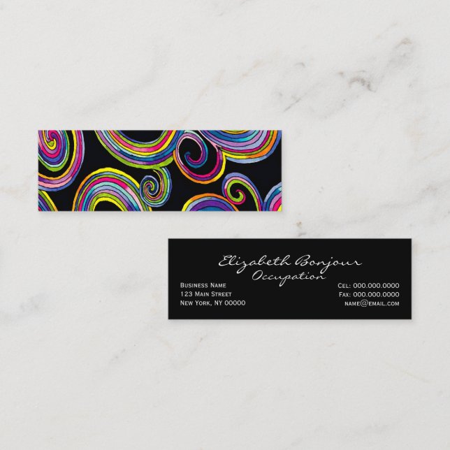 Groovy Swirls ~  Business Card (Front/Back)