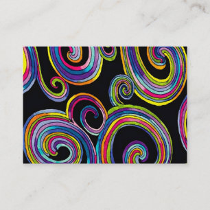 Groovy Swirls (PEARL) SIZE/PAPER/SHAPE OPTIONS - Business Card