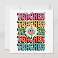 Groovy Teacher Cute Daisy Flower Retro Back School