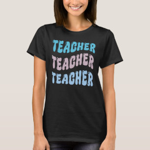 Groovy Teacher, Retro Teacher  T-Shirt