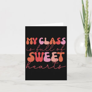 Groovy Teacher Valentine Back To School 100 Days O Card