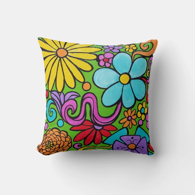 Groovy  throw pillow (Front)