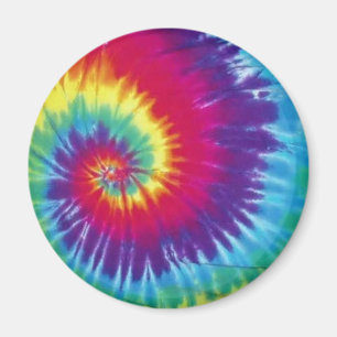 Groovy Tie Dye Hippie Style Magnet