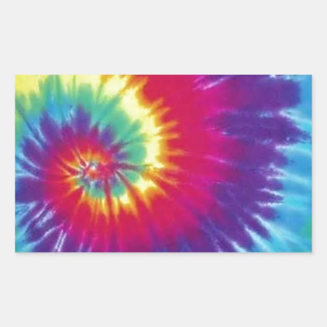 Groovy Tie Dye Hippie Style Sticker (Front)