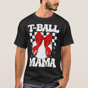 Groovy Tll Mom Softll T-ll Mama Checkered Mothers  T-Shirt