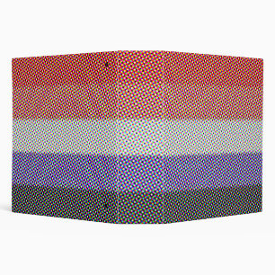 Groovy Trippy Abstract Cupioromantic Pride Flag Binder
