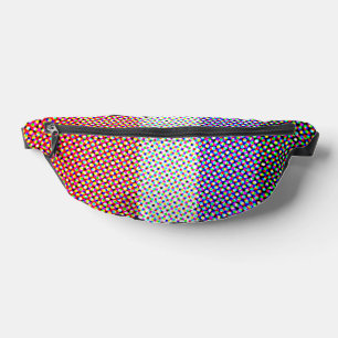 Groovy Trippy Abstract Cupioromantic Pride Flag Fanny Pack