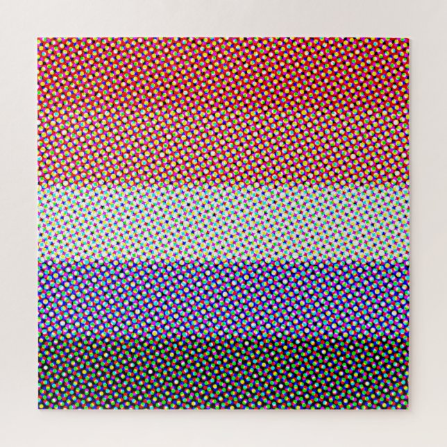 Groovy Trippy Abstract Cupioromantic Pride Flag Jigsaw Puzzle (Vertical)