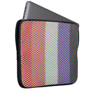 Groovy Trippy Abstract Cupioromantic Pride Flag Laptop Sleeve