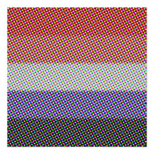 Groovy Trippy Abstract Cupioromantic Pride Flag Poster