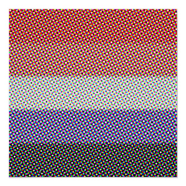 Groovy Trippy Abstract Cupioromantic Pride Flag Poster (Front)
