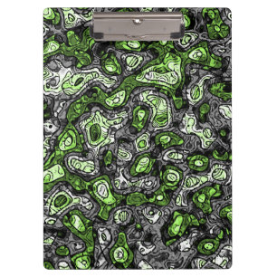 Groovy Trippy Grungy Funky Abstract Agender Pride Clipboard