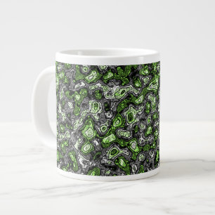 Groovy Trippy Grungy Funky Abstract Agender Pride Large Coffee Mug