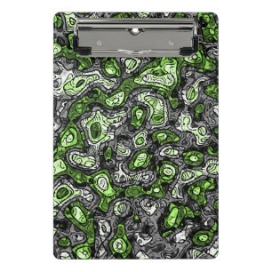 Groovy Trippy Grungy Funky Abstract Agender Pride Mini Clipboard