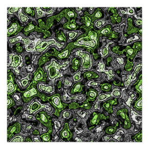 Groovy Trippy Grungy Funky Abstract Agender Pride Poster