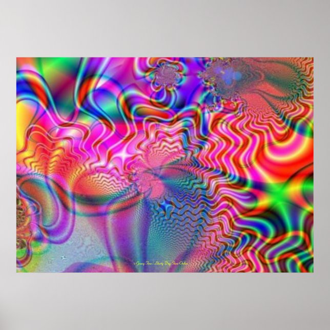 GROOVY TRIPPY PSYCHEDELIC POSTERS - BEST ART (Front)