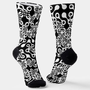 Groovy Trippy Truchet Tiles Phone Ring Stand Socks