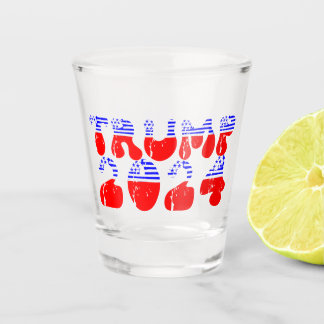 Groovy Trump 2024 Patriotic Shot Glass