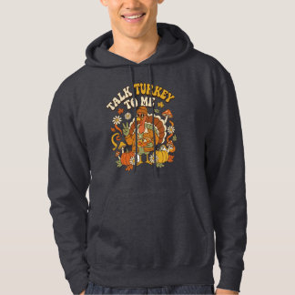 Groovy Turkey Autumn Coffee Break Hoodie